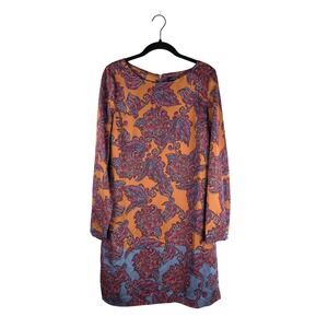 The Limited Paisley Long Sleeve Tunic Dress Size Medium Boho‎ Fall
